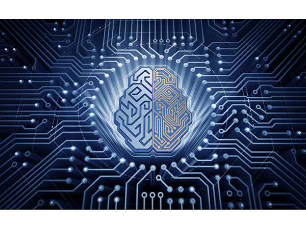 AI brain computing concept