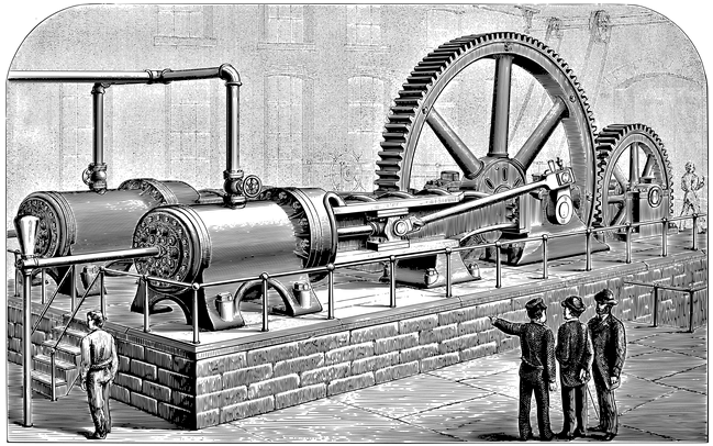 First Industrial Revolution steam engine