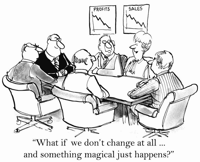 Organizational change comic