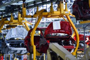 Automotive manufacturing line in Industry 4.0