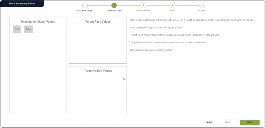 Automate root cause analysis in LinePulse Step 2 screenshot